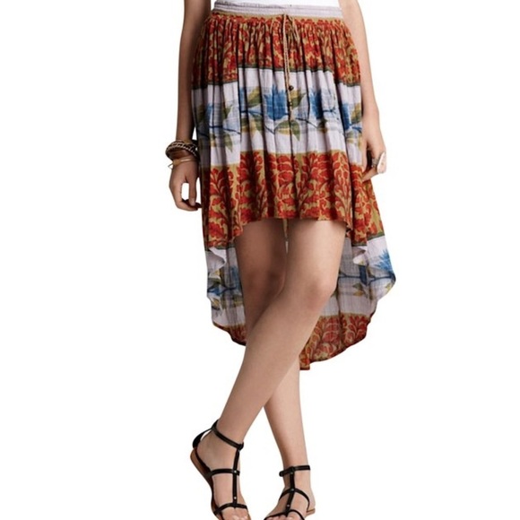 Free People Floral boho swingy skirt - Picture 4 of 16